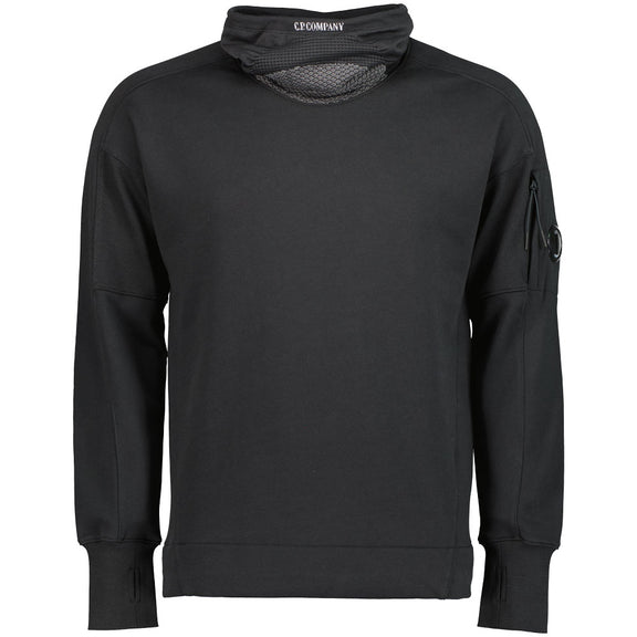 スウェット・トレーナー C.P. Company Metropolis Logo Crew Neck Sweatshirt Black 17CL CP COMPANY METROPOLIS Logo Sweatshirt | 18montrose
