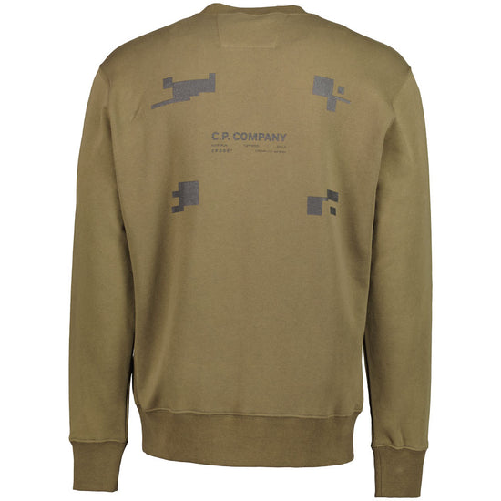 C.P. Logo Print Fleece Sweatshirt - Casual Basement