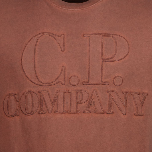C.P. Re-Colour Logo Embroidery T-Shirt - Casual Basement