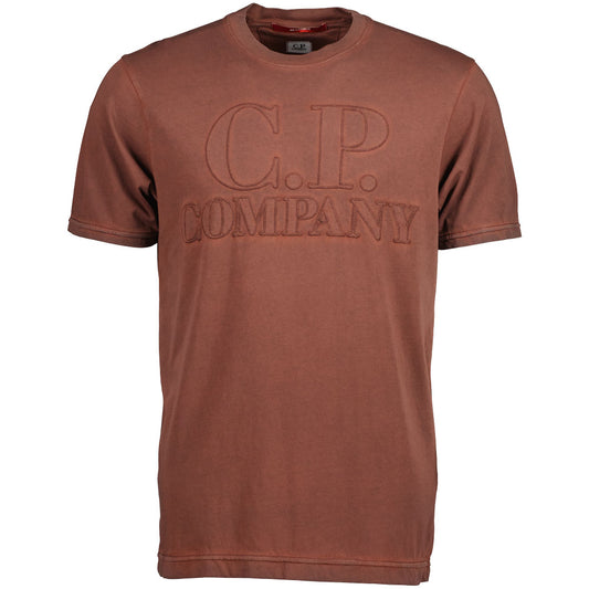 C.P. Re-Colour Logo Embroidery T-Shirt - Casual Basement