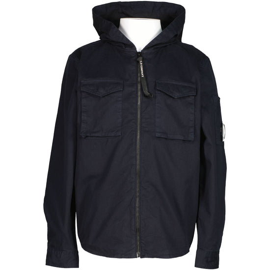 C.P. Junior Hooded Gabardine Lens Overshirt - Casual Basement