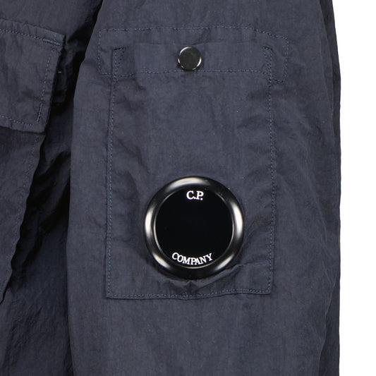 C.P. Junior Hooded Nylon Leggero Lens Overshirt - Casual Basement