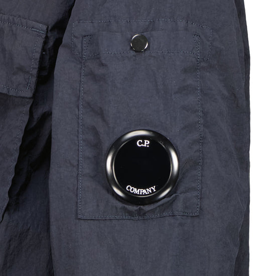 C.P. Junior Hooded Nylon Leggero Lens Overshirt - Casual Basement