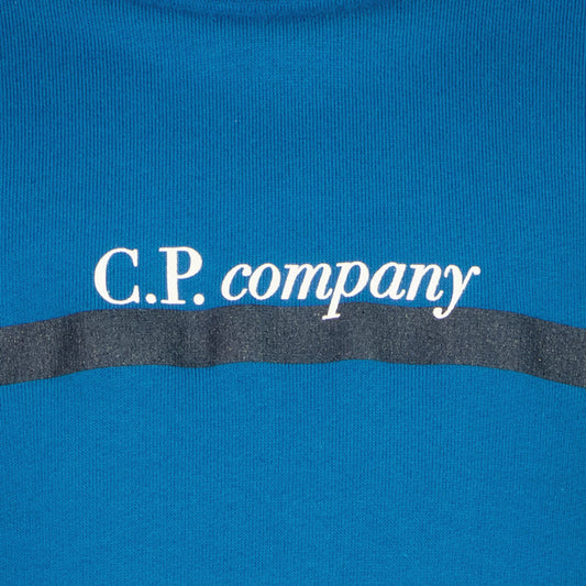 C.P. Junior Italic Stripe Logo Hoodie - Casual Basement