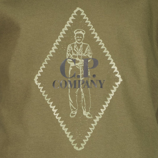C.P. Junior Diamond Sailor Logo T-Shirt - Casual Basement
