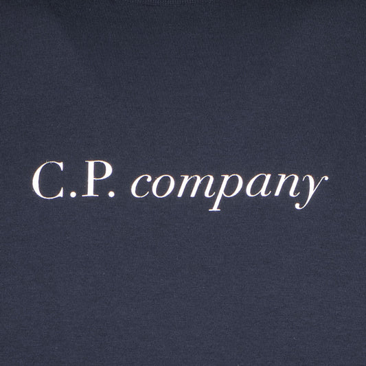C.P. Junior Italic Logo T-Shirt - Casual Basement