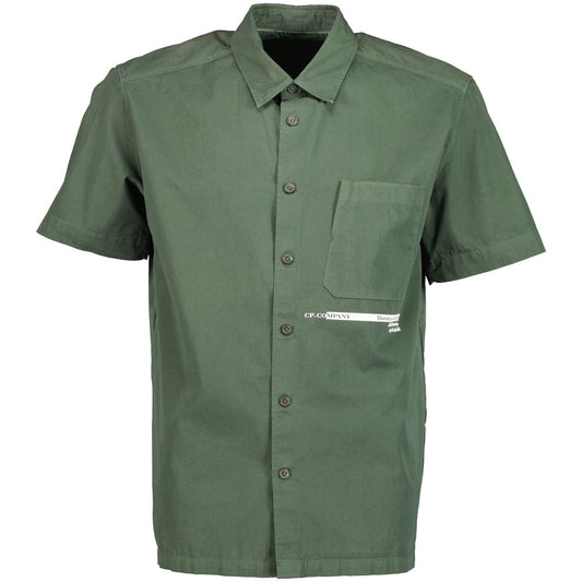 C.P. Short Sleeve Heavy Gabardine Shirt - Casual Basement