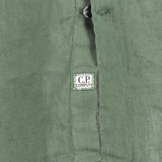 C.P. Short Sleeve Linen Shirt - Casual Basement