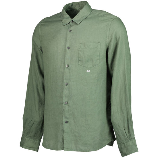 C.P. Short Sleeve Linen Shirt - Casual Basement