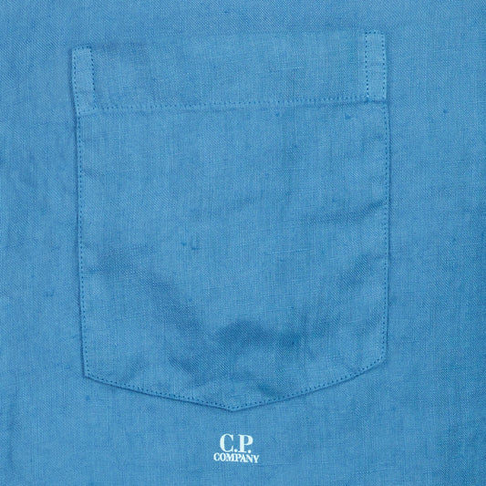 C.P. Short Sleeve Linen Shirt - Casual Basement