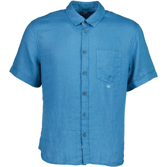 C.P. Short Sleeve Linen Shirt - Casual Basement