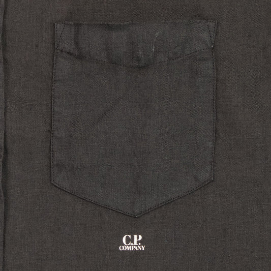 C.P. Short Sleeve Linen Shirt - Casual Basement