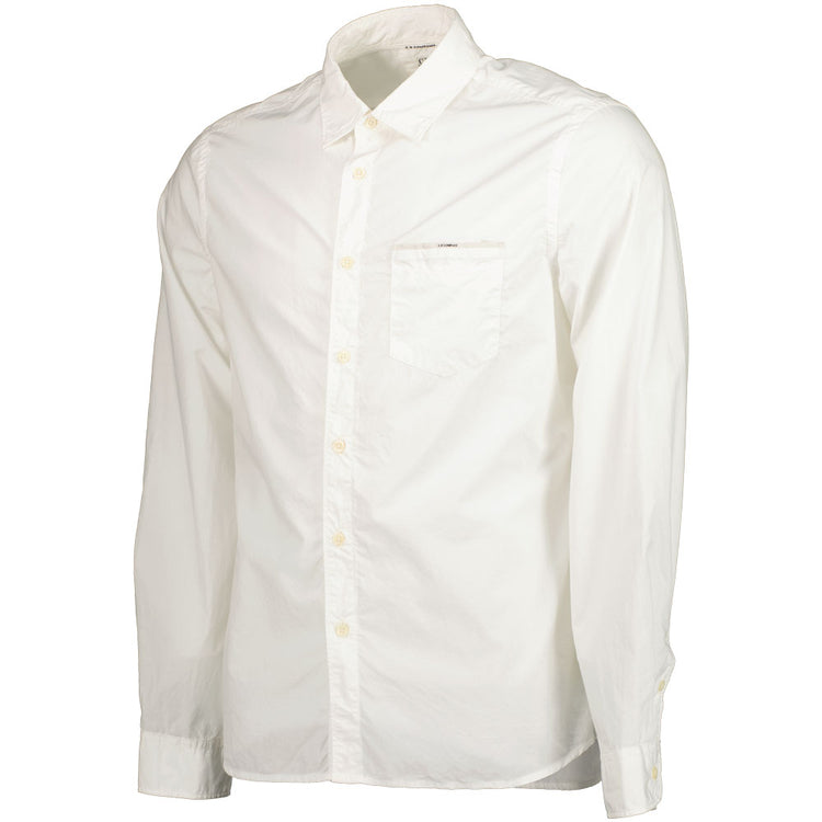 C.P. Long Sleeve Pocket Logo Shirt - Casual Basement