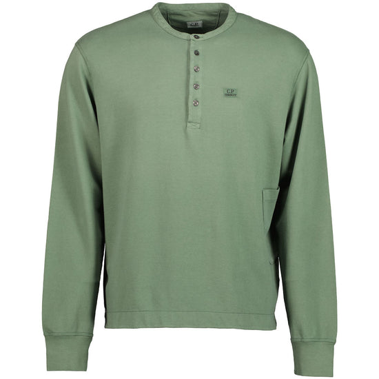 C.P. Light Fleece Henley Sweatshirt - Casual Basement