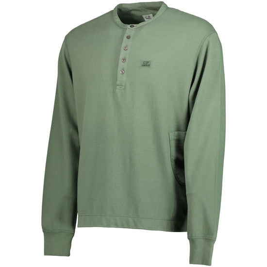 C.P. Light Fleece Henley Sweatshirt - Casual Basement