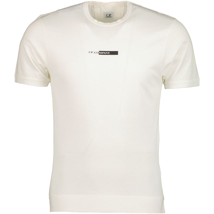 C.P. Micronet Piqué Logo Print T-Shirt - Casual Basement