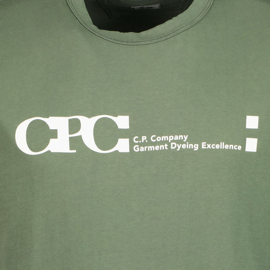 C.P. GDE Logo Print T-Shirt - Casual Basement