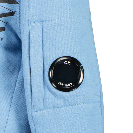 Junior Fleece Logo Print Lens Hoodie - Casual Basement