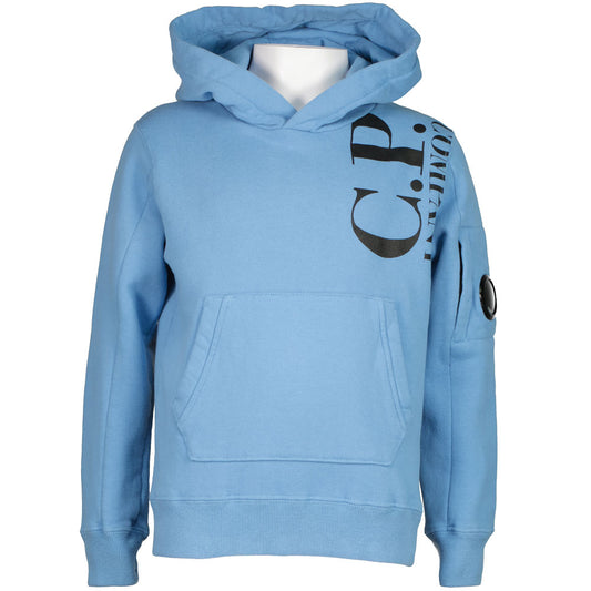 Junior Fleece Logo Print Lens Hoodie - Casual Basement