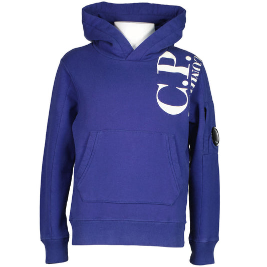 Junior Fleece Logo Print Lens Hoodie - Casual Basement