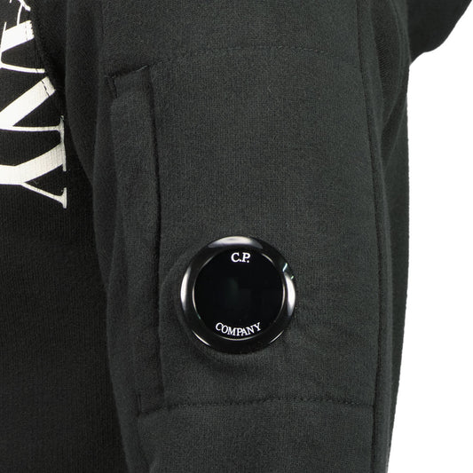 Junior Fleece Logo Print Lens Hoodie - Casual Basement