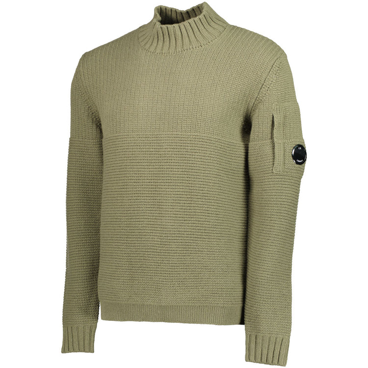 Turtle Neck Lens Lambswool Knit - Casual Basement
