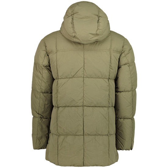 Long Flatt Nylon Down Lens Jacket - Casual Basement