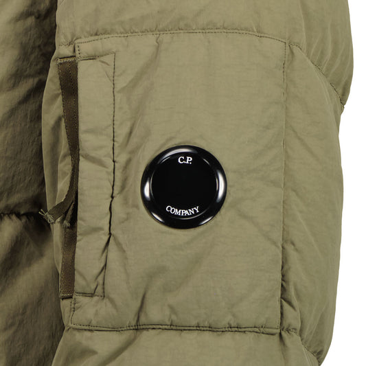 Long Flatt Nylon Down Lens Jacket - Casual Basement