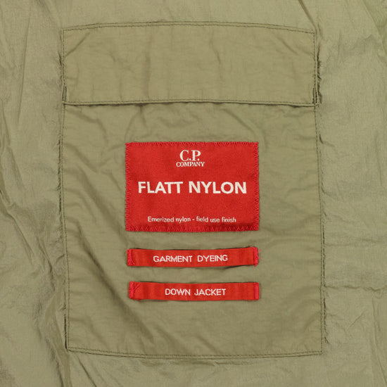 Long Flatt Nylon Down Lens Jacket - Casual Basement