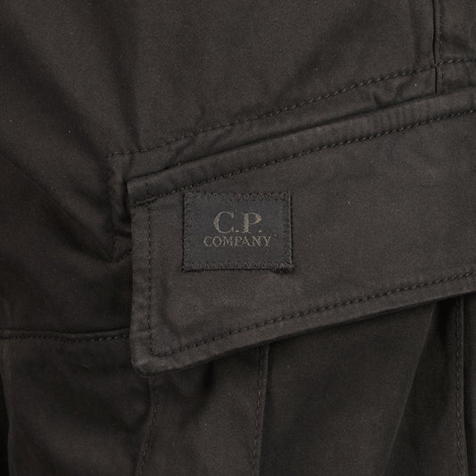 Stretch Satin Logo Patch Cargos - Casual Basement