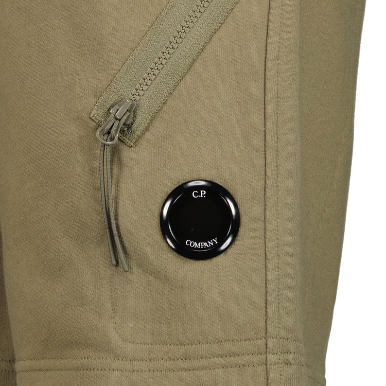 Diagonal Fleece Lens Sweat Shorts - Casual Basement