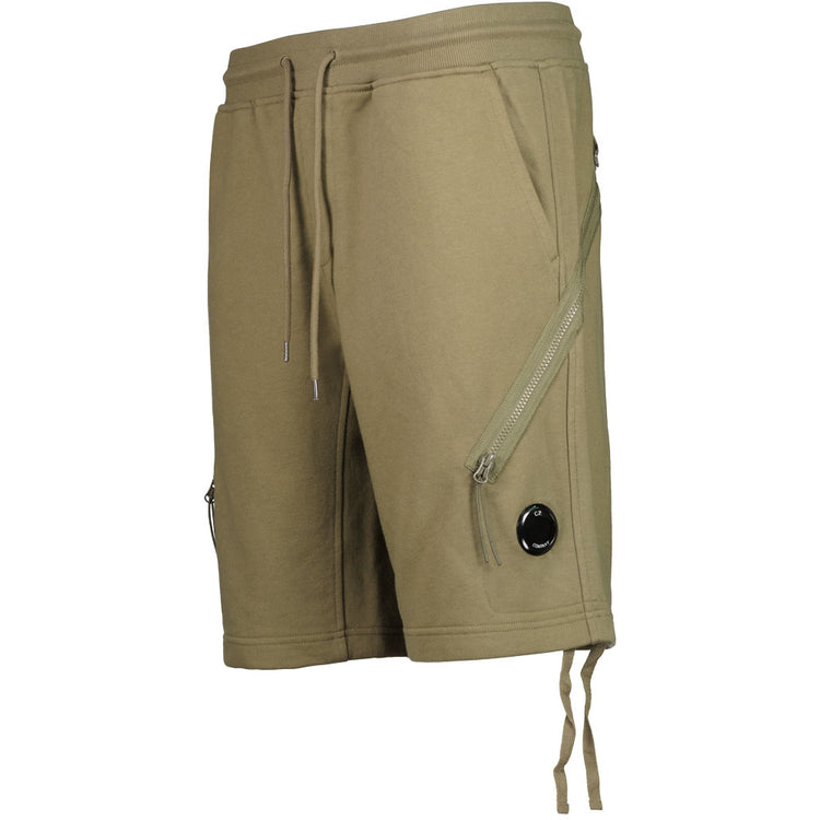 Diagonal Fleece Lens Sweat Shorts - Casual Basement
