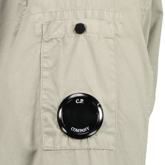 Gabardine Button Up Lens Overshirt - Casual Basement