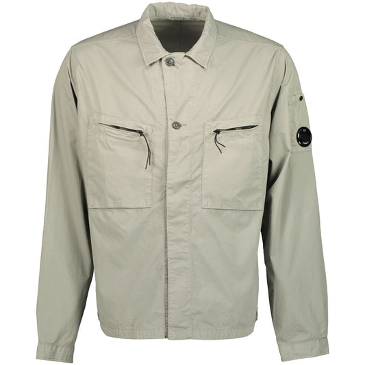 Gabardine Button Up Lens Overshirt - Casual Basement