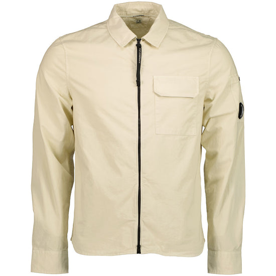 Gabardine Zip Up Lens Overshirt - Casual Basement