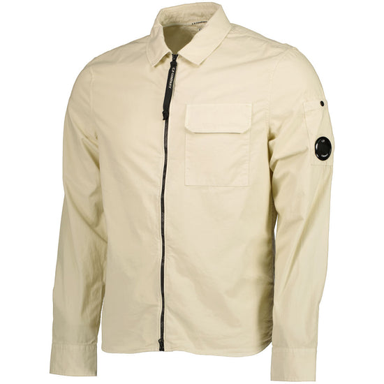 Gabardine Zip Up Lens Overshirt - Casual Basement