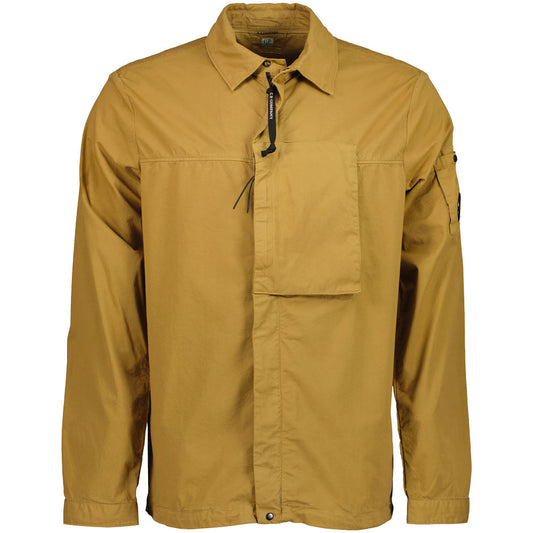 Gabardine Zip Up Lens Overshirt - Casual Basement