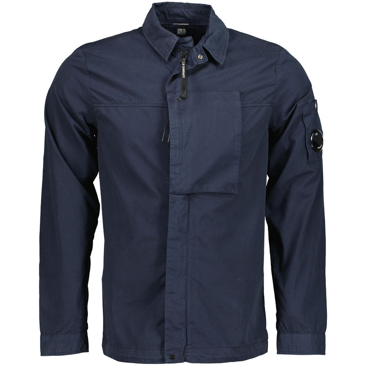 Gabardine Zip Up Lens Overshirt - Casual Basement