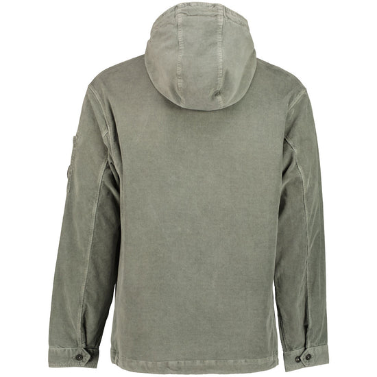 Stretch Corduroy Hooded Lens Overshirt - Casual Basement