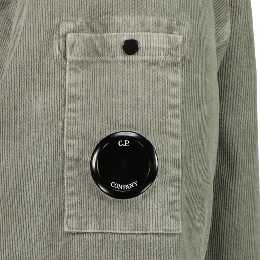 Stretch Corduroy Hooded Lens Overshirt - Casual Basement