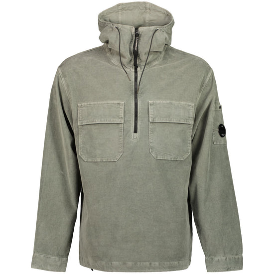 Stretch Corduroy Hooded Lens Overshirt - Casual Basement