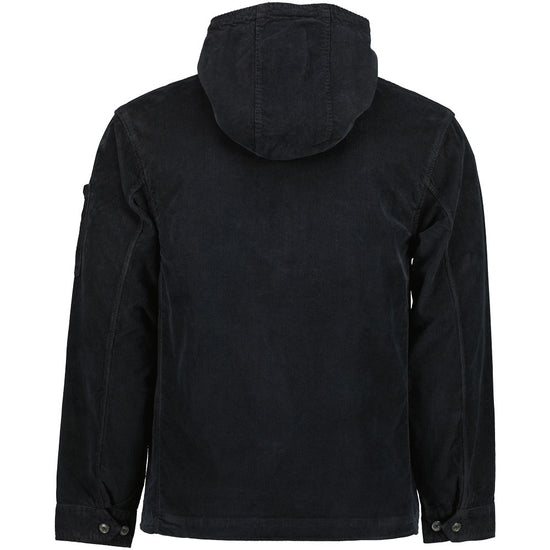 Stretch Corduroy Hooded Lens Overshirt - Casual Basement