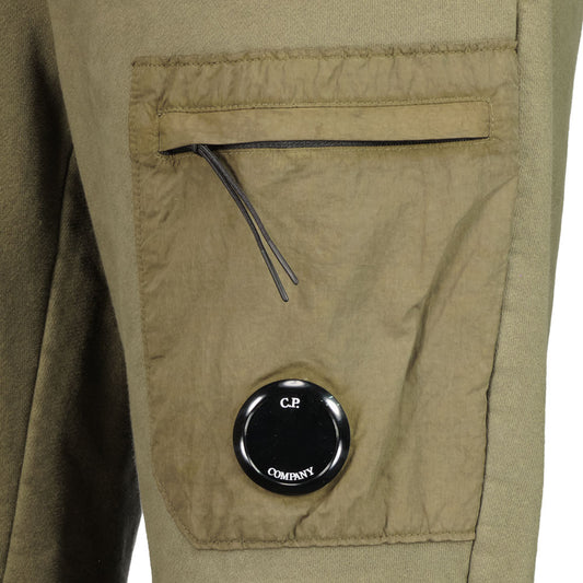 Diagonal Fleece Mixed Lens Sweat Pants - Casual Basement
