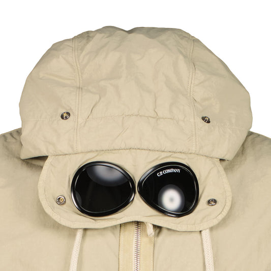 Mixed Goggle Hooded Zip Sweatshirt - Casual Basement