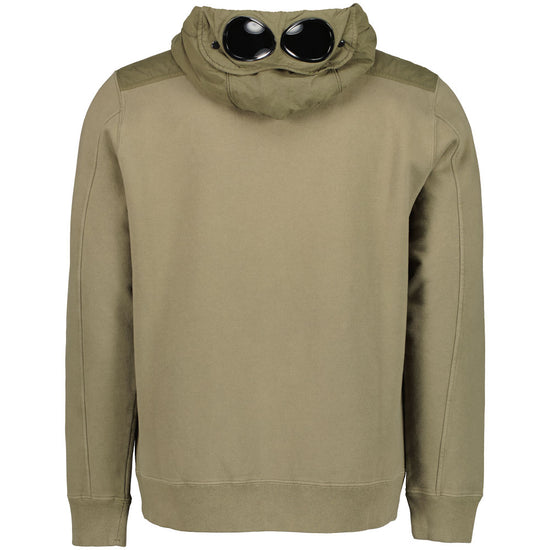 Mixed Goggle Hooded Zip Sweatshirt - Casual Basement