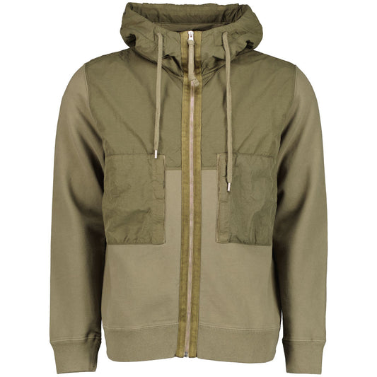 Mixed Goggle Hooded Zip Sweatshirt - Casual Basement