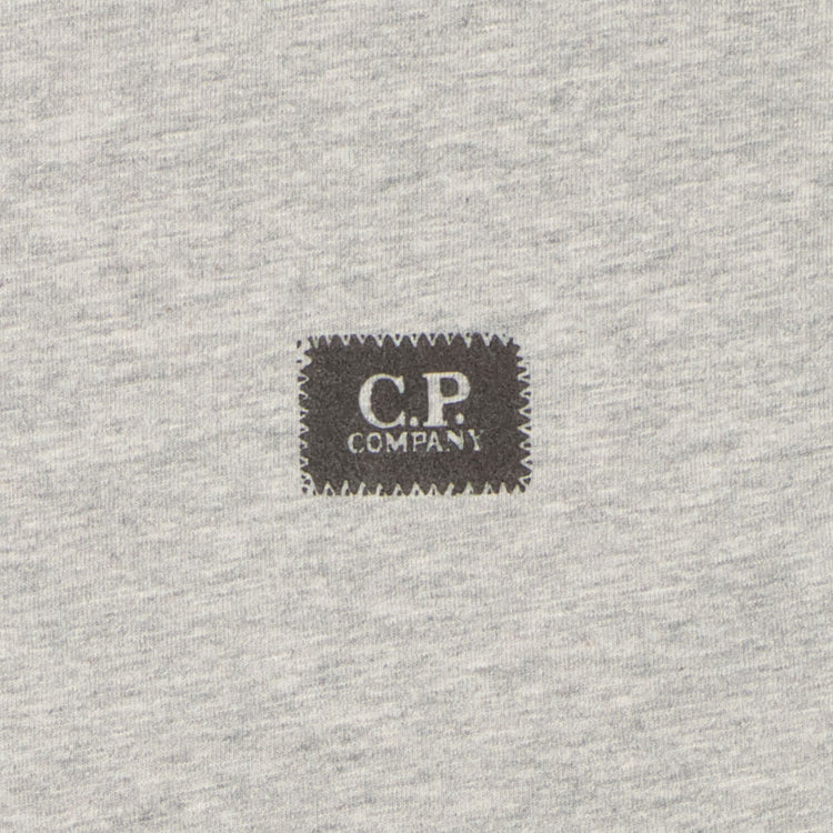 Small Logo Patch Print T-Shirt - Casual Basement
