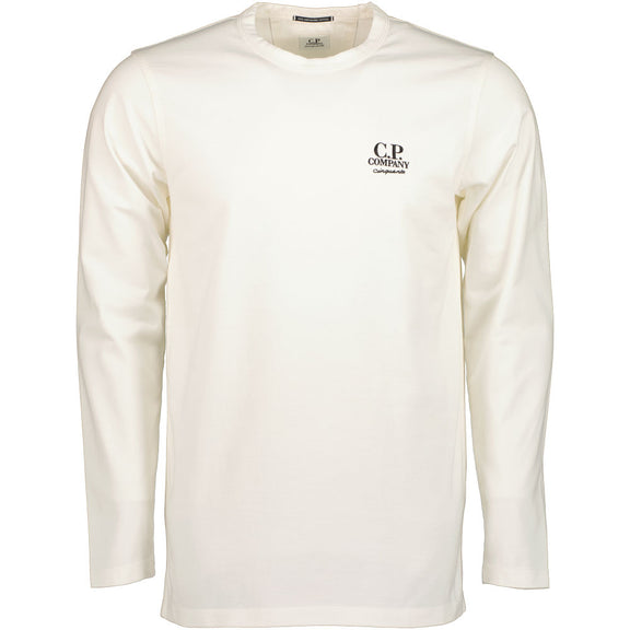 Tシャツ・カットソー C.P. Company CP COMPANY Sweaters White (KN250A 006260A101) SS023A 005086W CREW NECK Sweatshirts HVID from C.P. Company