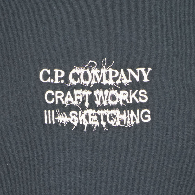 Craftworks Embroidery & Back Graphic T-Shirt - Casual Basement