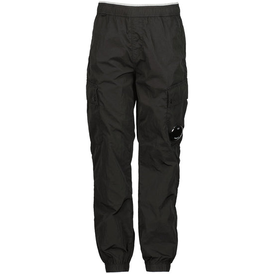 C.P. Company UnderSixteen Junior ChromeR Lens Cargo Track Pants Black